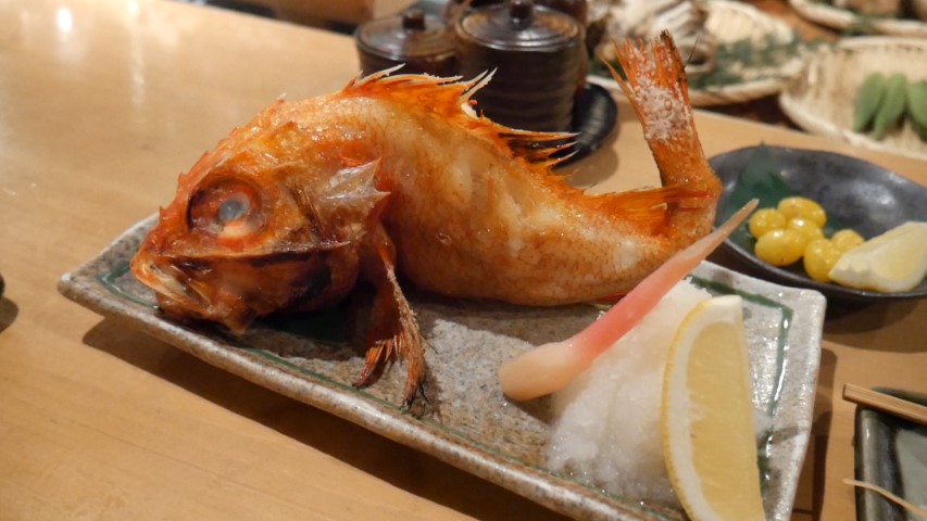 Whole fish at Roppongi Robotaya
