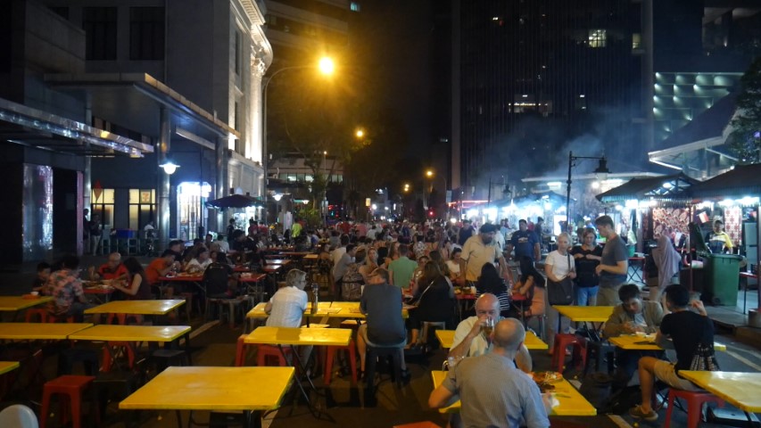 Boon Tat Street Singapore night markets