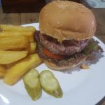 Burger at Paddy Rice Irish Bar