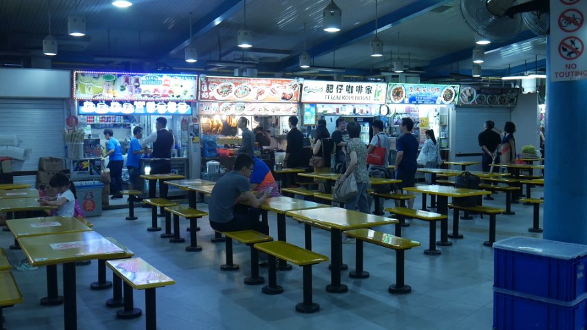 Food stalls at Zion Riverside Food Centre
