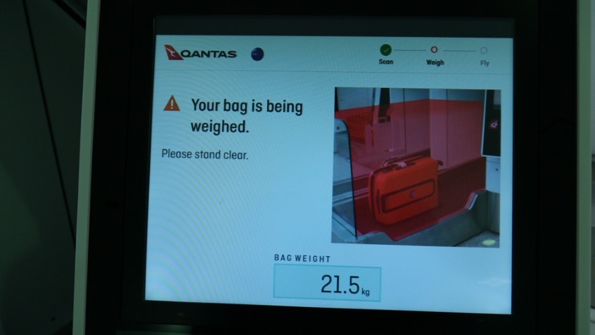 Qantas Automated Bag-drop at Sydney Airport