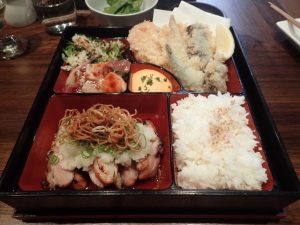 Lunchtime Bento Box at Sake Restaurant The Rocks Sydney