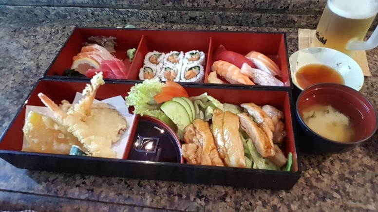 Bento box at Kabuki Shoroku Japanese Restaurant Sydney