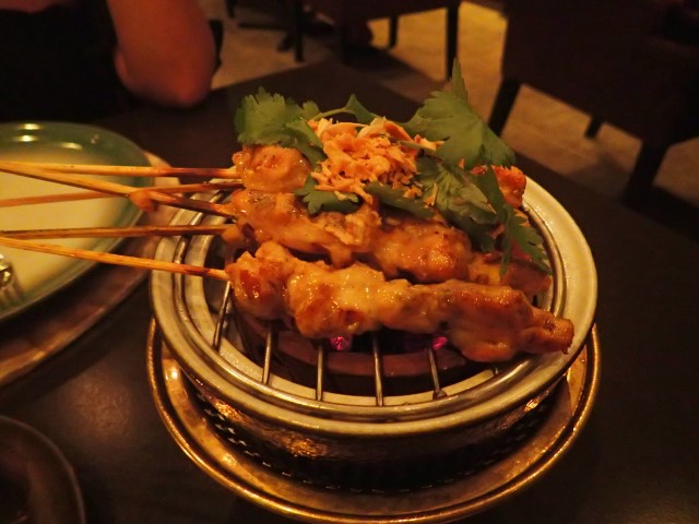 Chicken satay at Som Chai Thai Restaurant Seminyak