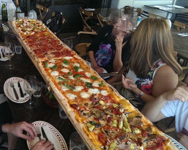 Longest Pizza in Sydney at Crinitis Italian Restaurant