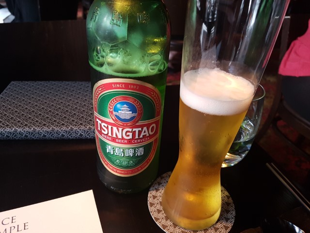 Tsing Tao Beer at Spice Temple Melbourne