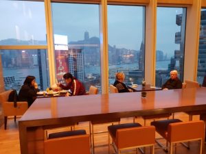 Club Lounge at the Hyatt Regency Hong Kong