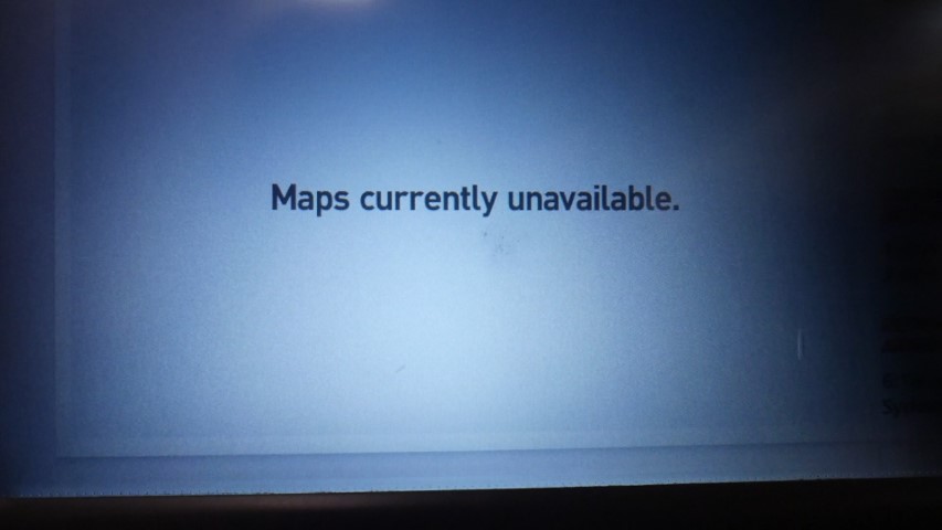Flight map unavailable on Qantas flight Hong Kong to Sydney
