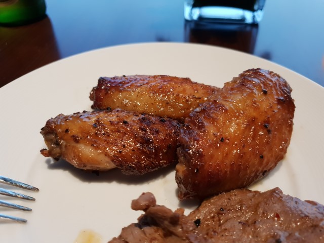 Grilled Chicken wings at the Club Lounge Grand Hyatt Macau
