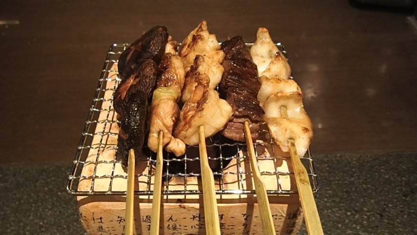 Grilled skewers at Sumire Japanese Restaurant Jakarta
