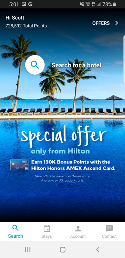 Hilton Hotel Surfers Paradise – Keyless Entry Digital Key