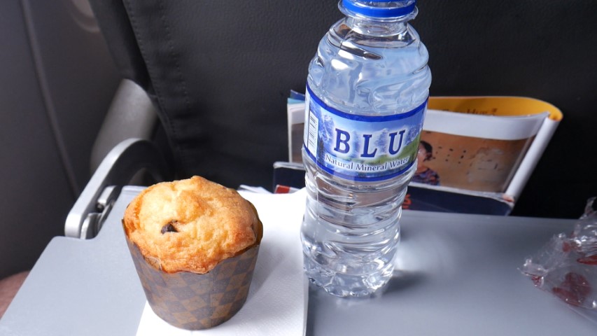 Muffin with water meal combo on Jetstar Asia
