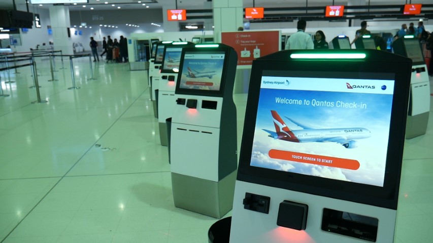 Qantas Automated Check-in Kiosks