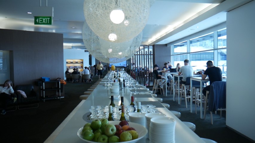 Qantas Business Class Lounge at Sydney Airport