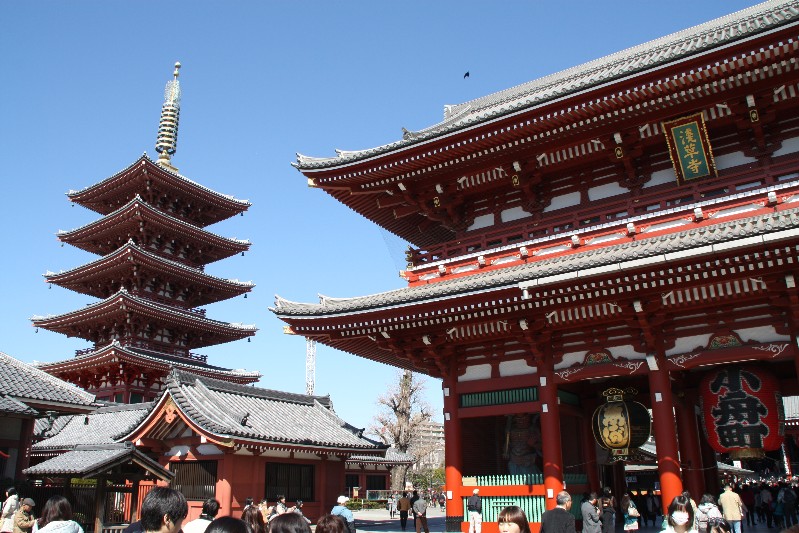 Pagoda at Sensoji Temple Tokyo