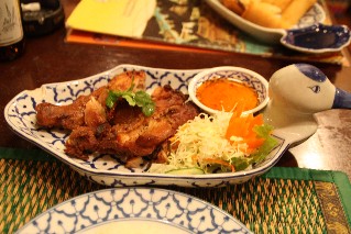BBQ Chicken at Chao Thai Restaurant Shibuya