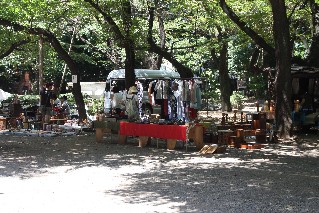 Weekend markets at Yasukuni Shrine