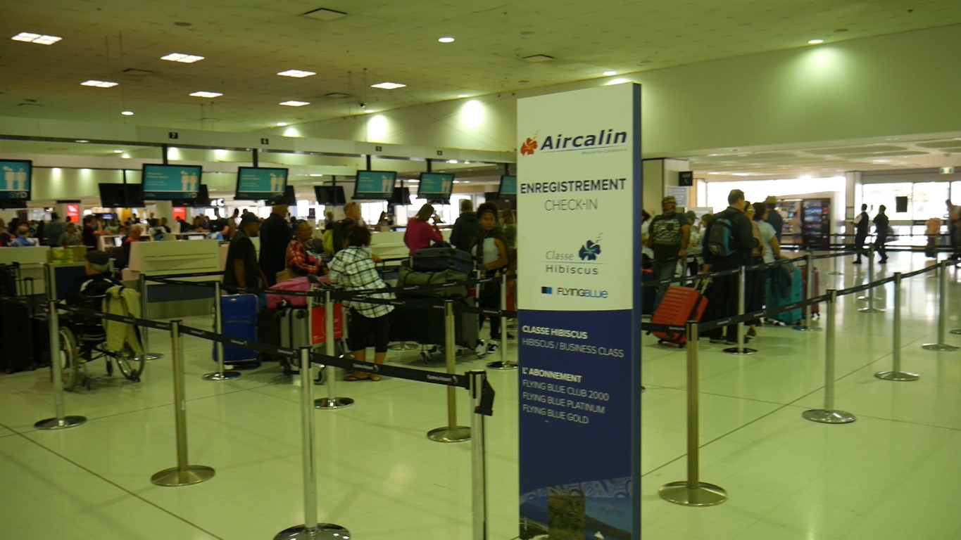 Aircalin Check-in desks at Sydney Airport