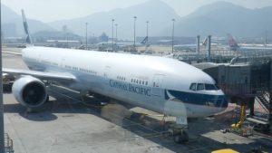 Cathay Pacific B777 Hong Kong to Bangkok