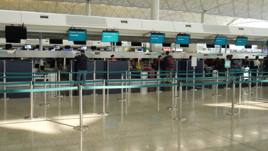 No queues at Cathay Pacific Check-in counters