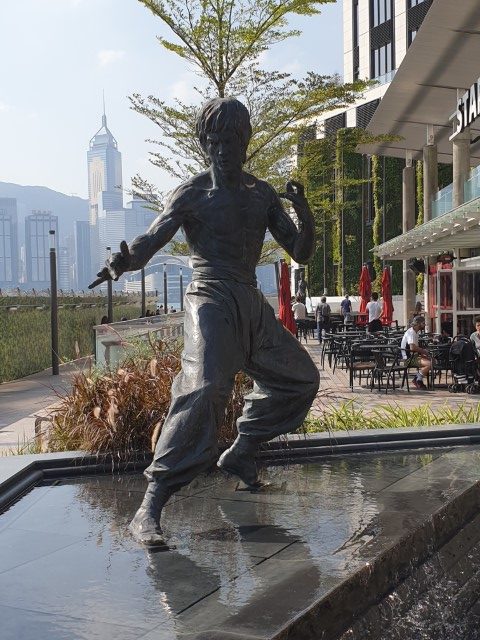 Bruce Lee Statue in Hong Kong