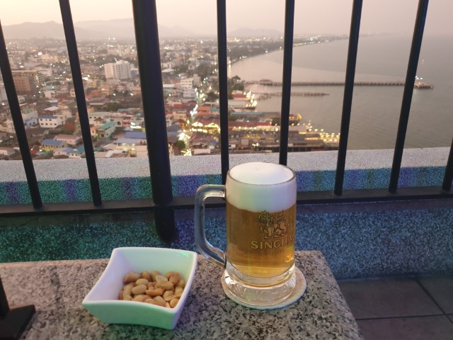 Cold Beer at White Lotus Rooftop Bar Hua Hin