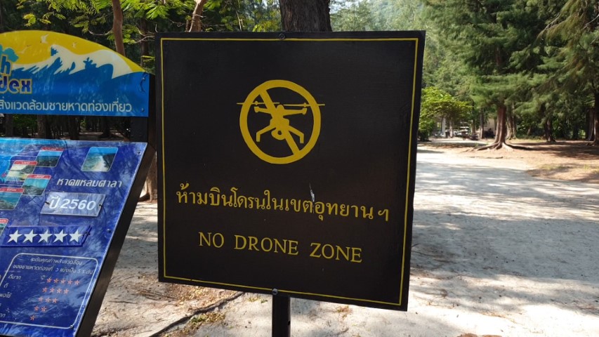 No Drone Zone in Khao Sam Roi Yot National Park