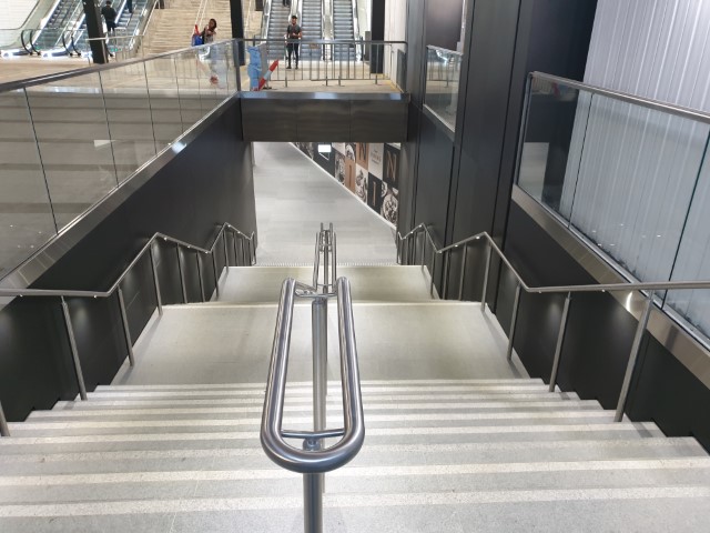 Stairs down to Hunter Connection Tunnel