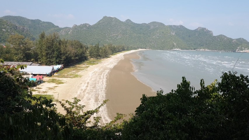 View of the beach at Khao Sam Roi Yot National Park