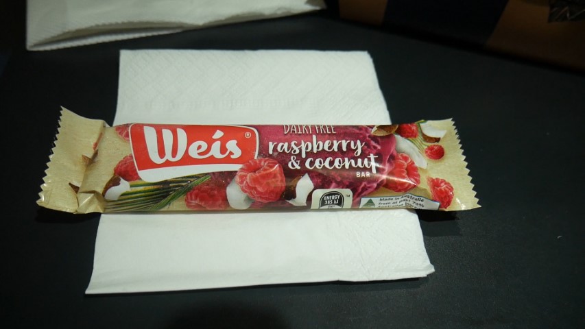 Weis Bar for dessert on Qantas flight