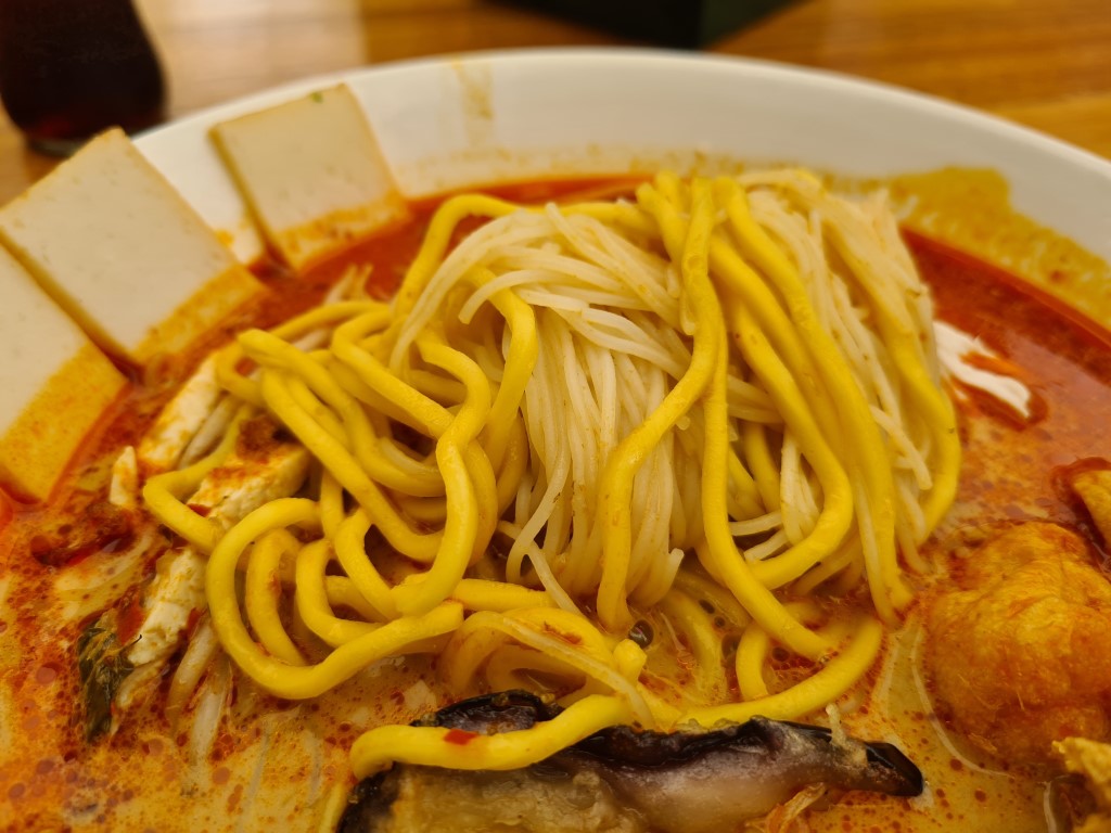 Laksa Noodle Soup at Papparich Malaysian Restaurant Surfers Paradise