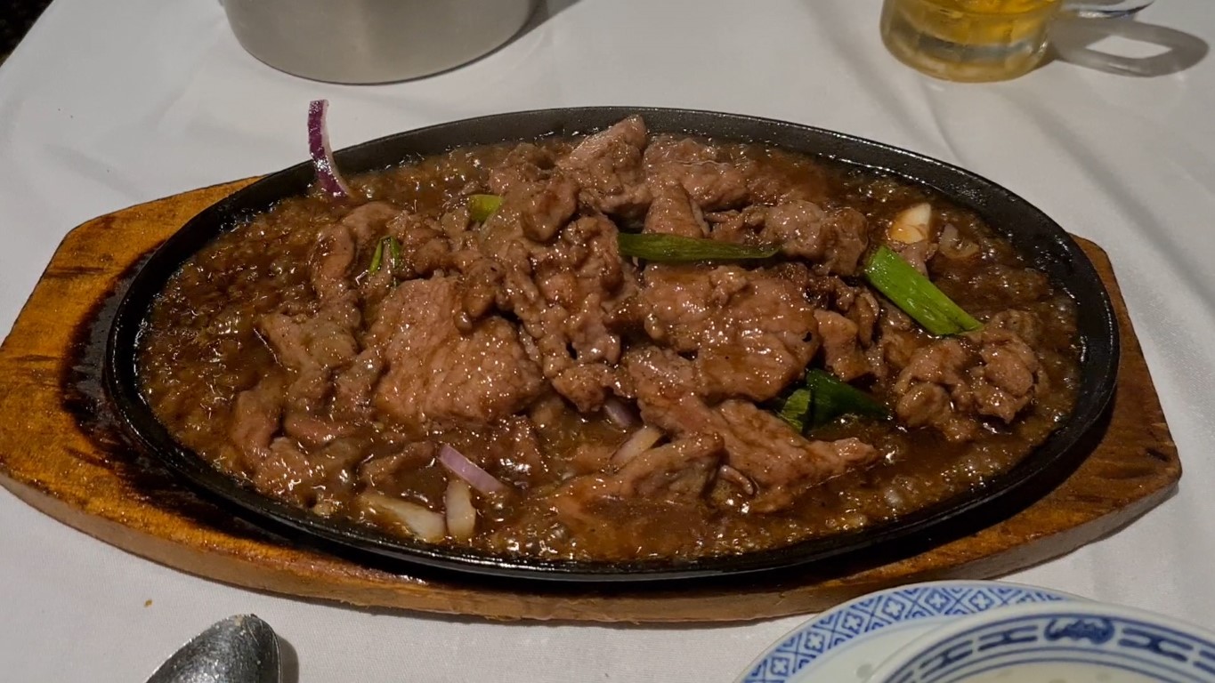 Mongolian Lamb at Dynasty Chinese Seafood Restaurant Townsville