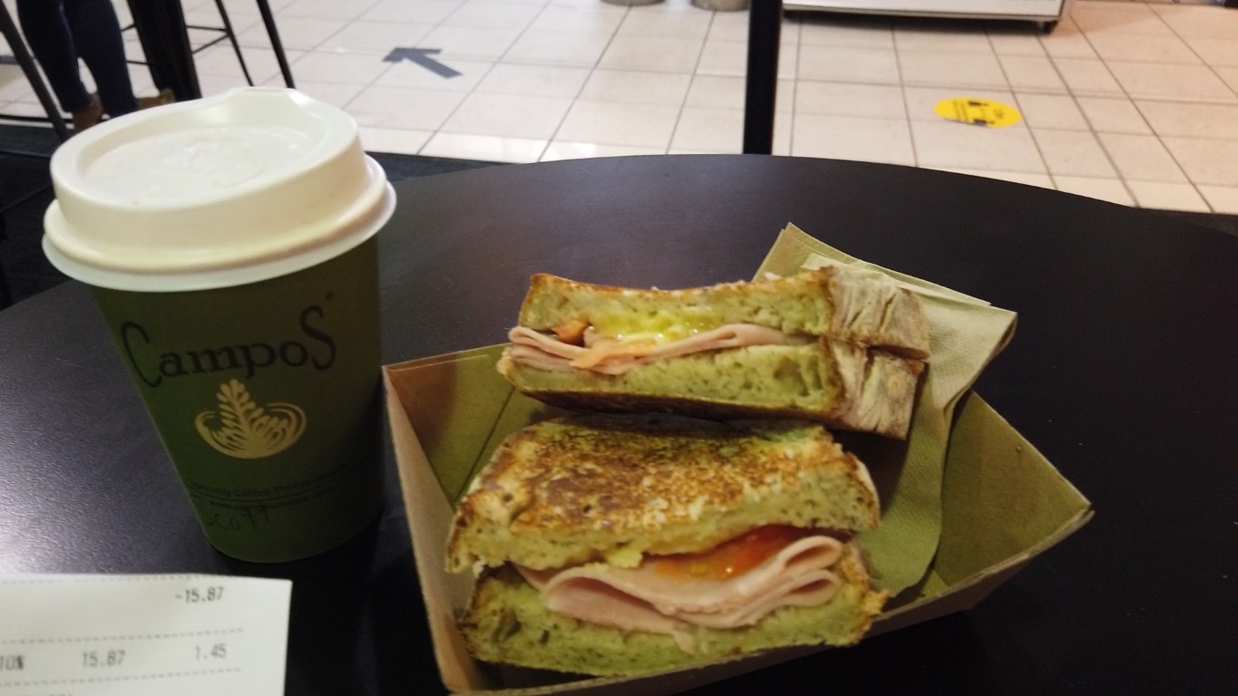 Toasted sandwich at The Brewery Townsville Airport