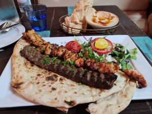 Grilled Kabobs at Shiraz Persian Restaurant Surfers Paradise