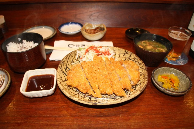 Tonkatsu set meal at Akashi Japanese Restaurant Singapore