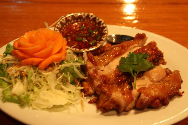 Grilled chicken at Jasmine Thai Restaurant Roppongi Tokyo
