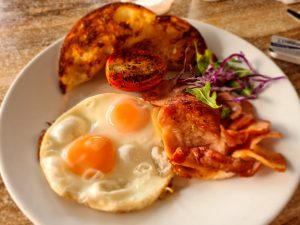 Bacon and Eggs at Charlies Cafe and Bar