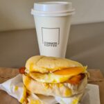 Bacon and Egg Roll and coffee from Common Coffee