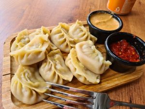Momo dumplings at Kathmandu Momo House Surfers