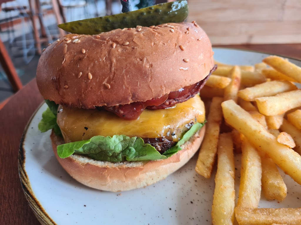 Angus Beef Burger at Goldies Bar and Bistro Surfers Paradise