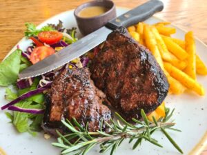 Rump Steak Lunch Special at Goldies Bar and Bistro