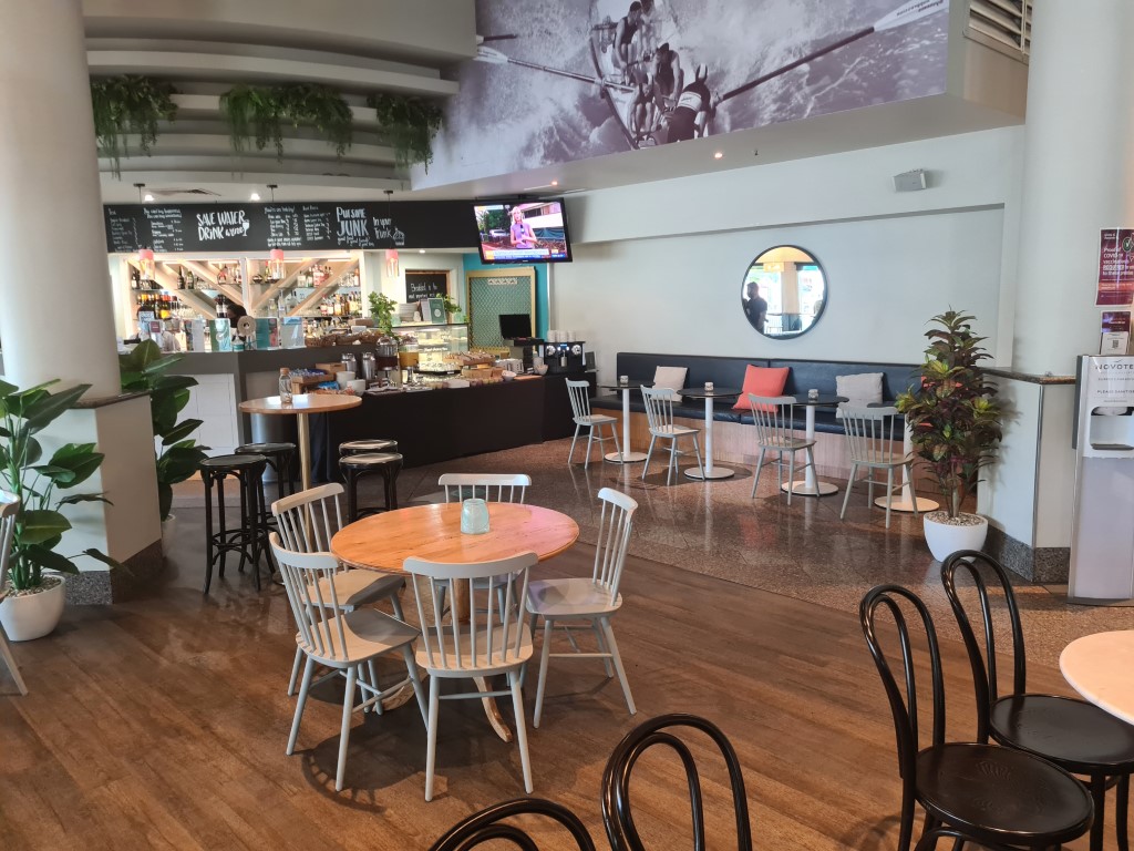 Inside Boulevard Cafe at Novotel Surfers Paradise