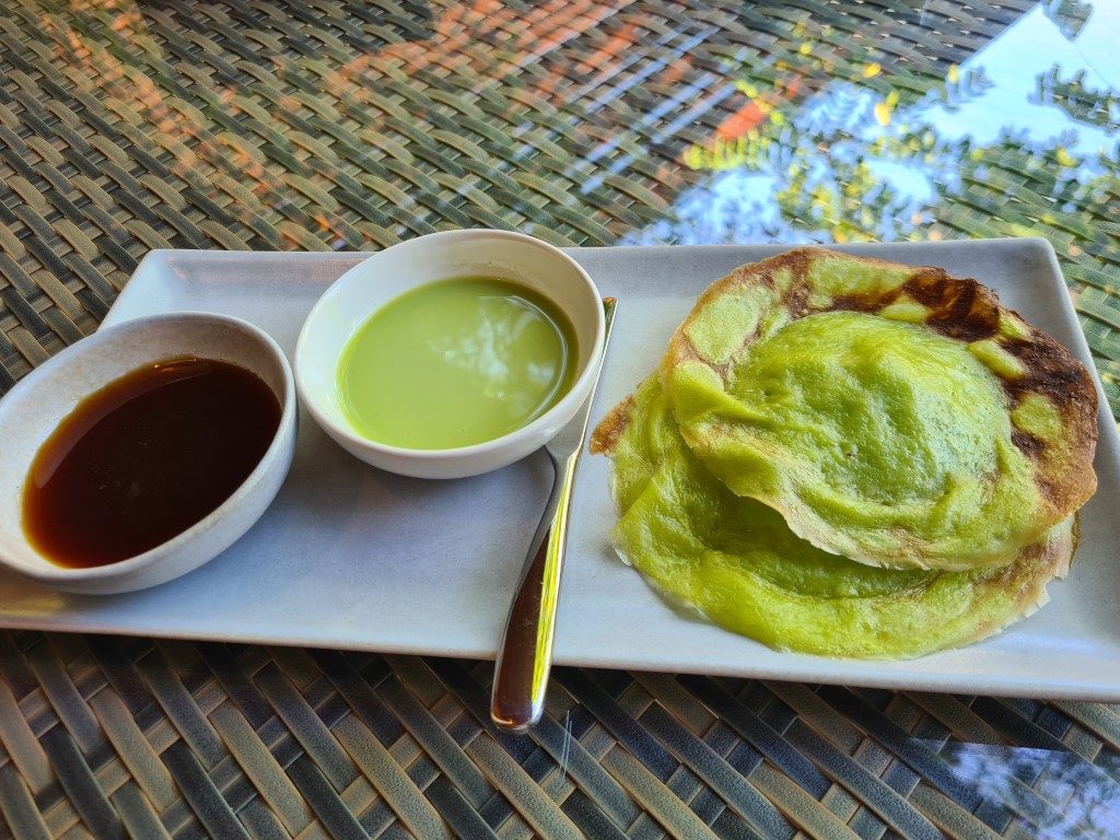 Surabi Indonesian coconut pancake at Wok Wok Restaurant Andaz Resort Bali