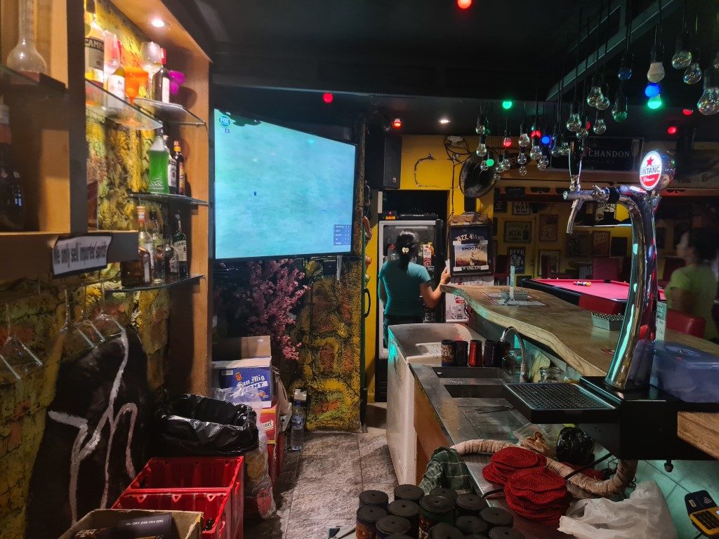 The Bar at Place 2 Be Sports Bar in Sanur