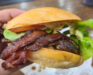 Beef Burger with bacon at BL Burgers Parramatta