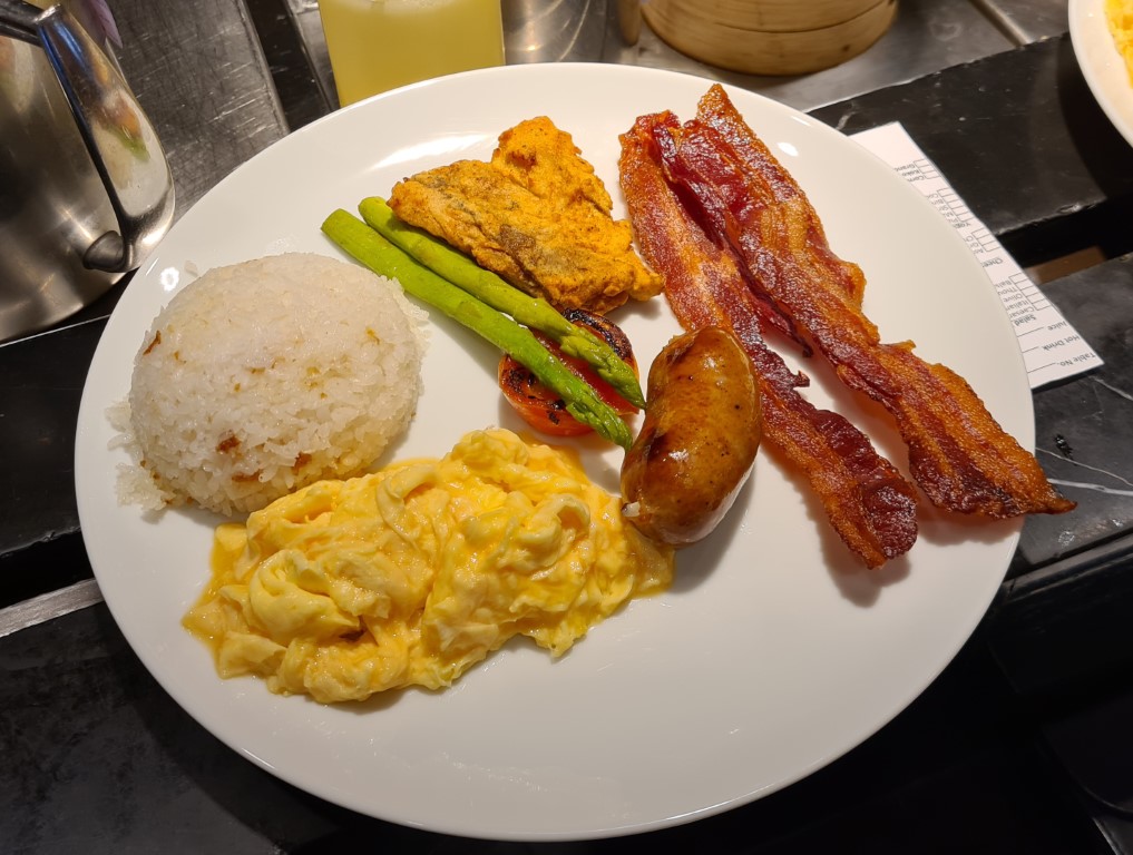 Bacon and Eggs Breakfast in Regency Club Lounge Manila