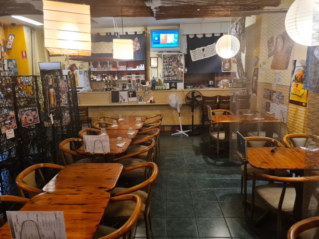 Inside Yokozuna Japanese Restaurant in Cairns City