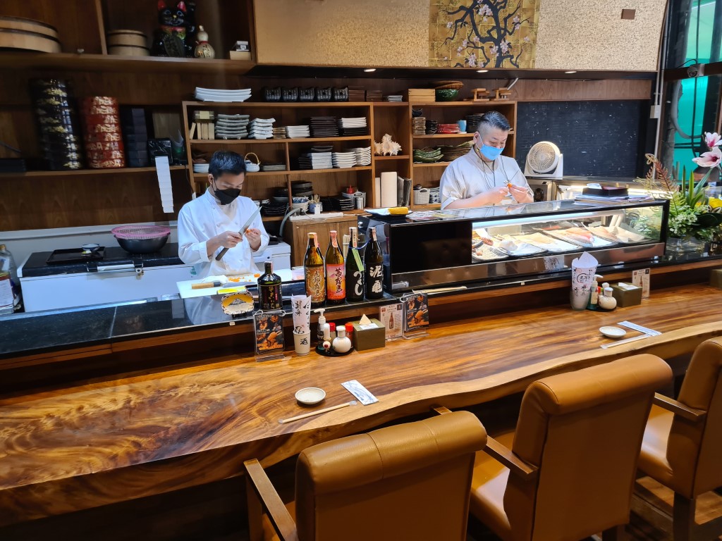 Sushi Counter at Yuna Japanese Restaurant Bangkok