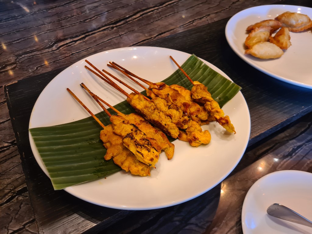 Chicken Skewers at Regency Club Lounge Bangkok