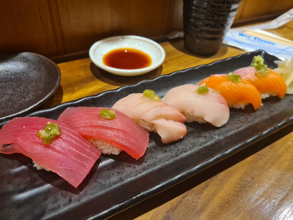 Fresh Sushi at Yuna Sukiyaki Japanese Restaurant Soi 11 Sukhumvit Bangkok